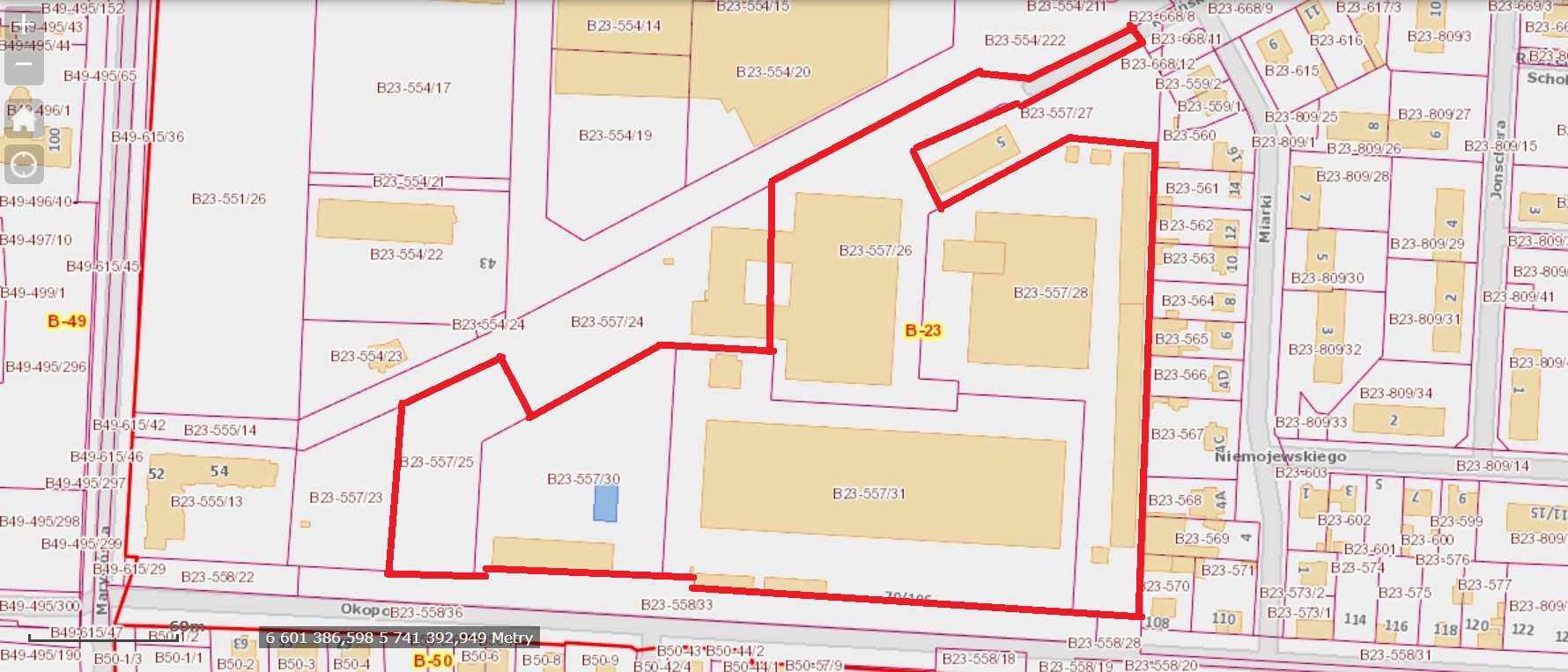 Mapa Granice